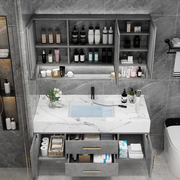 大理石浴室柜组合实木智能，简约轻奢卫生间洗漱台洗手洗脸盆卫浴柜