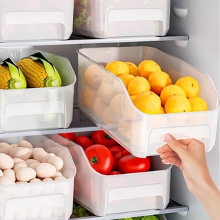 冰箱收纳盒大容量厨房零食整理盒，水果蔬菜鸡蛋储物盒食品级保鲜盒