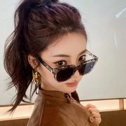 韩版方框墨镜女大脸显脸小网红复古花色显白防晒眼镜个性太阳眼镜