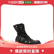 香港直邮潮奢 Guidi 女士Guidi 镂空系带踝靴