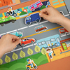 儿童益智磁力贴书3d立体贴画3到6岁冰箱贴交通工具小汽车粘贴玩具