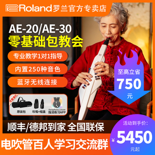 roland罗兰电吹管乐器ae20中老年人，娱乐初学ae30电子萨克斯葫芦丝