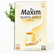 麦馨白金咖啡韩国maxim摩卡三合一速溶咖啡粉100条*2盒礼盒装提神