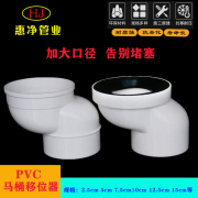 PVC110马桶移位器不挖地坐厕坐便器配件排水管移位器2.5cm 10厘米