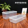 透明塑料带盖收纳盒水果，蔬菜长方形保鲜盒，干果零食储物盒食品盒子