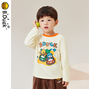 B.Duck小黄鸭T恤童装儿童男童春秋季圆领长袖套头上衣 BF3406060