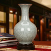 景德镇陶瓷器 中式仿古官窑裂纹釉花瓶 现代古典家居工艺摆件装饰