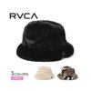 日本直邮RVCA 皮草帽女士 BD044969 水桶帽水桶帽毛皮内衬保暖休