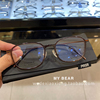 韩国超轻眼镜框方框百搭圆脸男女，通用极简韩系素颜精致小框眼镜架