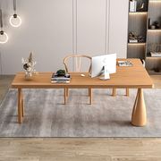 北欧实木转角书桌，现代简约家用客厅办公桌型电脑桌，设计师工作台l