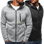 男休闲抓绒卫衣开衫，men'ssportcasualfleecesweatercardigan