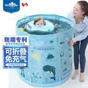 欧培婴儿游泳池家用可折叠免充气小孩新生幼儿童bb宝宝游泳桶室内