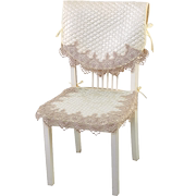 蕾丝布艺椅套椅背椅垫餐桌，防滑椅垫欧式办公椅套田园风椅垫