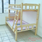 深圳实木床1米双层1.2米1.5米子母床上下铺松木床