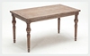 美式复古实木桌子餐桌，组合做旧拉丝松木法式餐厅简约长方桌客厅