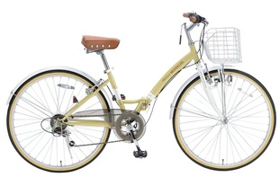 日本品牌mypallas26寸变速折叠自行车，网红复古单车休闲轻便m505