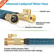 896B 50ft Expandable Garden Hose with 10 Function Nozzle  T
