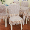 欧式通用餐椅垫套装家用客厅餐桌椅子套罩椅垫，坐垫长方形桌布布艺