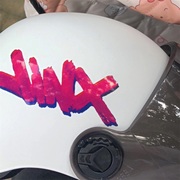 金克丝jinX英文字创意贴纸LOL爆爆双城涂鸦玻璃窗车身个性反光贴