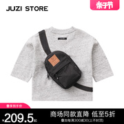 JUZI STORE童装春夏针织牛仔挎包上装中袖T恤中性男童女童1133102