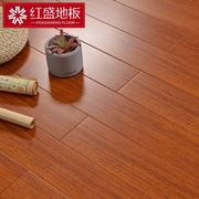 纯实木地板18mm原木家用室内实木圆盘，豆木地板番龙眼实木地板