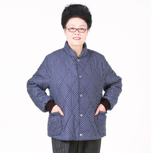 中老年女妈妈衣服200斤秋冬装棉服，外套胖奶奶薄款棉衣加肥加大码