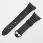 替换卡西欧W-96H黑色橡胶带手表带/表链手表配件送工具