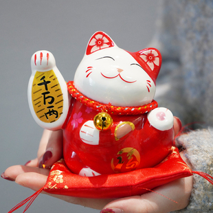 陶瓷招财猫存钱罐公司年会小订制创意开业礼物有趣