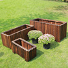 防腐木花箱碳化实木花盆长方形，阳台种菜盆景，户外种植箱木质花槽桶