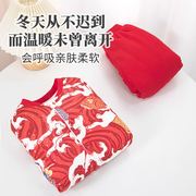 婴儿过年拜年衣服秋冬季抓周宴一周岁礼服男女宝宝棉衣套装新年装