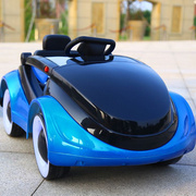 儿童电动车科幻四轮闪光遥控汽车可坐人男女宝宝玩具充电摇摆童车