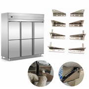 商用冰柜门铰链格林斯达星星门轴酒店厨房冰箱配件加厚不锈钢