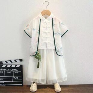 六一儿童表演服装女童男孩汉服夏季中国风学生幼儿园合唱演出服