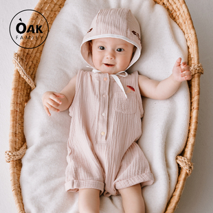 17号20点开售新生儿，连身衣夏季100%纯棉婴儿无袖，哈衣宝宝爬服