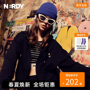 nerdy2023夏秋经典logo连帽卫衣，卫裤运动套装宽松短袖，短裤潮