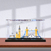 乐高建筑系列伦敦21034亚克力，展示盒高乐积木，模型透明收纳防尘罩