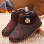 冬季老北京布鞋女鞋加绒保暖防滑软底中老年妈妈奶奶鞋老人棉鞋