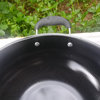 双耳搪瓷铁锅炒锅家用轻便型熟铁，不生锈厨房炒菜锅燃气烹饪锅具