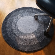 渐变圆形地毯柔软灰色地毯茶几，地毯圆形电脑椅垫，浴室吸水地毯机洗