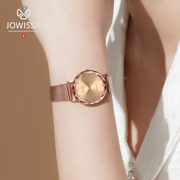 瑞士jowissa女士手表女轻奢气质小众女款石英表国际名牌手表