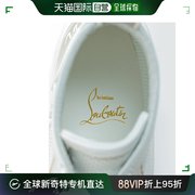 香港直邮CHRISTIAN LOUBOUTIN 女士白色高帮运动鞋 3210536-W378