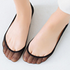 超浅口隐形船袜女夏季韩版硅胶，防滑高跟鞋棉垫超薄网眼，透气短丝袜