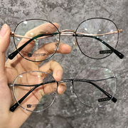 索菲亚超轻纯钛近视眼镜框架男网红款韩版潮可配近视1245