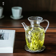 日式耐热玻璃茶壶小号绿茶小枣执壶带滤网可加热公道杯家用泡茶壶