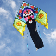 大型脸谱风筝 布料拼接款式 稳定好飞 大型成人风筝 飞的高