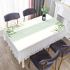 清新餐桌布长方形防尘罩蕾丝，雪纺现代北欧茶几，盖巾防水布艺防尘罩