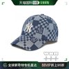 韩国直邮MLB 格纹 牛仔 棒球帽 平沿帽子 NY3ACPCC12N-50NYD