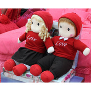 婚庆压床娃娃抱枕一对结婚情侣娃娃，毛绒玩具公仔玩偶创意结婚