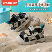 宝宝机能凉鞋夏季1岁2-3软底4小童鞋子儿童沙滩鞋包头男童学步鞋