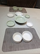 韩国进口彩色创意陶瓷，米饭碗汤碗盘子碟子，套装礼盒散件送礼家用